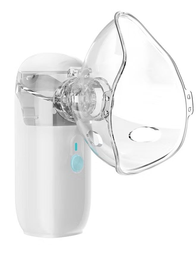 JWSISSIE Ultrasonic Mesh Nebulizer for children Men Women Mini Handheld Portable Steam Humidifier for home and travel White - Image 1